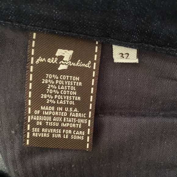 SEVEN 7 DARK BLUE JEANS SIZE 32 BOOTCUT - Picture 5 of 5